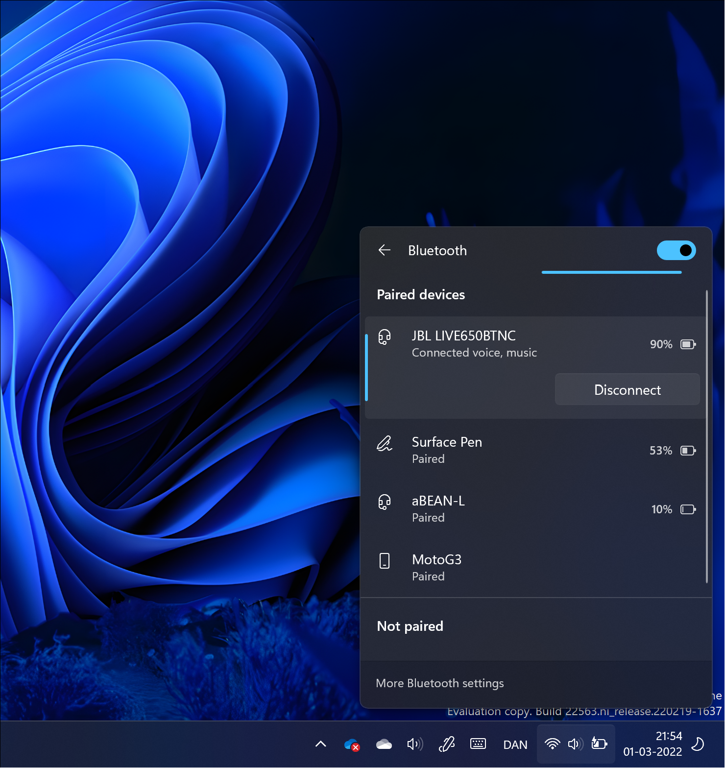 How to enable the new bluetooth menu in quick actions thumbnail